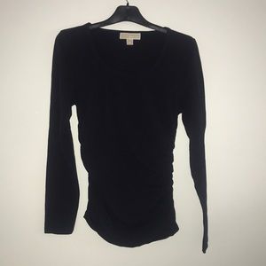Michael Kors. Black long sleeve w zipper side. P/M